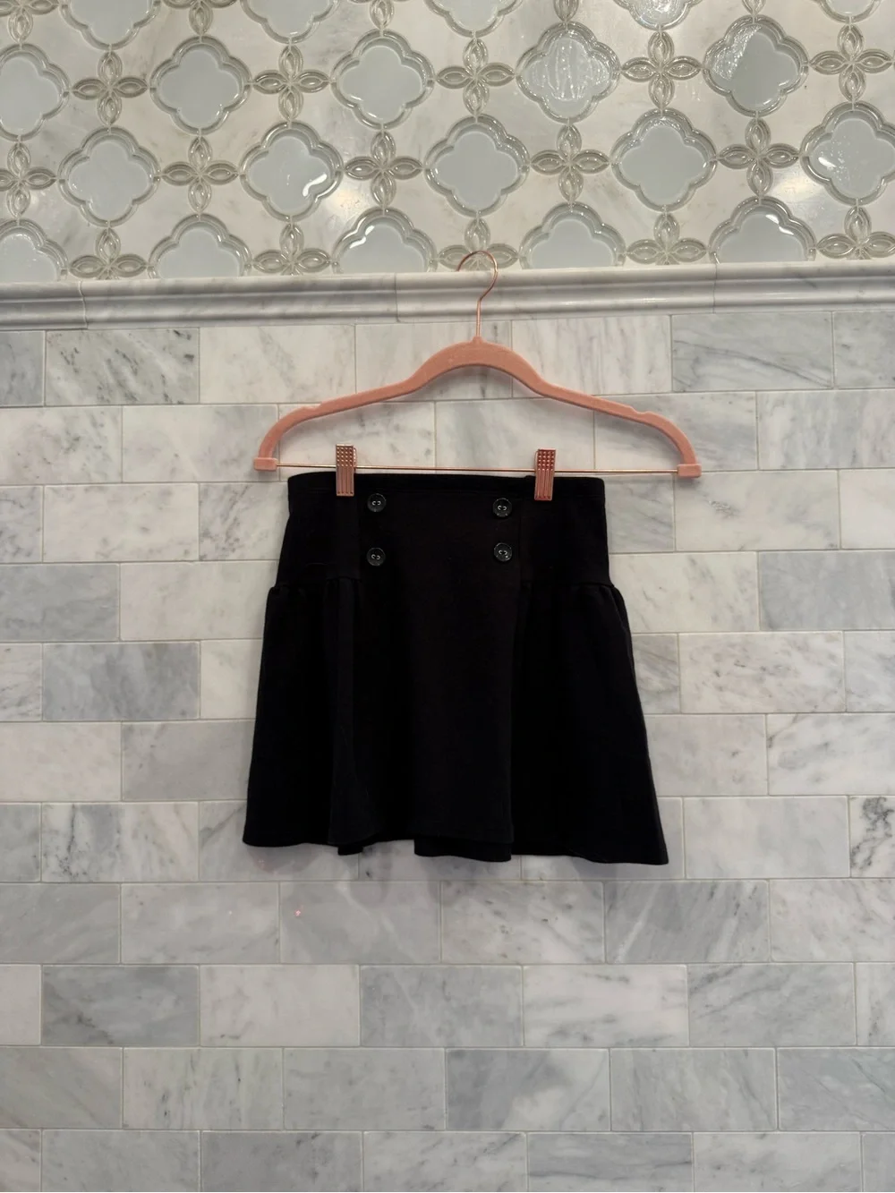 Black button skirt, Gymboree for girls